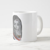 American Girl with Yemeni Roots – Yemen Flag ジャンボコーヒーマグカップ (正面右)