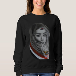 American Girl with Yemeni Roots – Yemen Flag スウェットシャツ