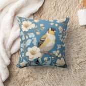 American Goldfinch William Morris Inspired クッション (ブランケット)