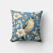 American Goldfinch William Morris Inspired クッション (正面)