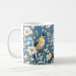 American Goldfinch William Morris Inspired コーヒーマグカップ