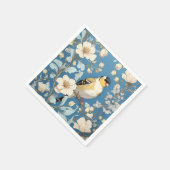 American Goldfinch William Morris Inspired スタンダードカクテルナプキン (角)
