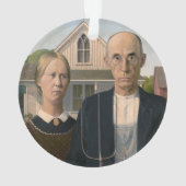 American Gothic:カントリーライフ貧しい農村農家 オーナメント (裏面)