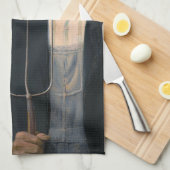 American Gothic：カントリーライフ貧しい農村農家 キッチンタオル (四つ折り)