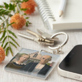 American Gothic：カントリーライフ貧しい農村農家 キーホルダー (正面右)