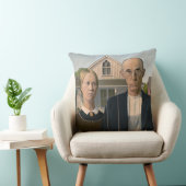 American Gothic：カントリーライフ貧しい農村農家 クッション (椅子)