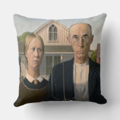American Gothic：カントリーライフ貧しい農村農家 クッション (裏面)