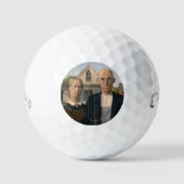 American Gothic：カントリーライフ貧しい農村農家 ゴルフボール (正面)