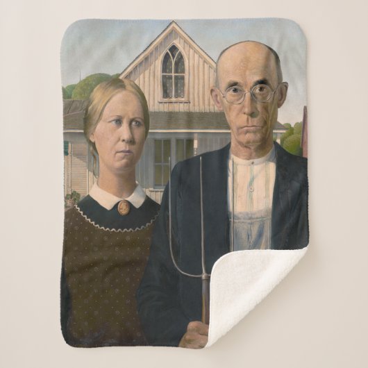 American Gothic：カントリーライフ貧しい農村農家 シェルパブランケット (正面)