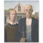 American Gothic：カントリーライフ貧しい農村農家 シール (正面)