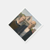 American Gothic：カントリーライフ貧しい農村農家 スタンダードカクテルナプキン (角)