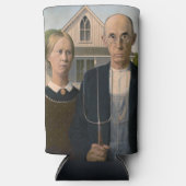American Gothic：カントリーライフ貧しい農村農家 スリム缶クーラー (正面)
