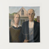 American Gothic：カントリーライフ貧しい農村農家 タペストリー (正面)