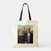 American Gothic:カントリーライフ貧しい農村農家 トートバッグ (裏面)