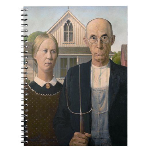 American Gothic：カントリーライフ貧しい農村農家 ノートブック (正面)
