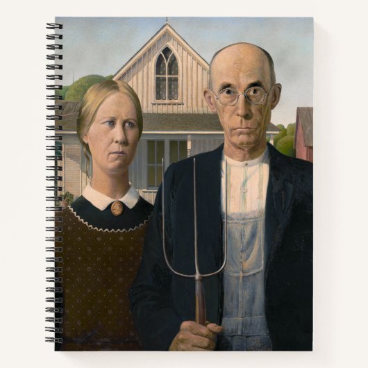 American Gothic：カントリーライフ貧しい農村農家 ノートブック (正面)