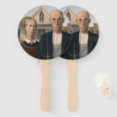 American Gothic:カントリーライフ貧しい農村農家 ハンドファン (正面&裏面)