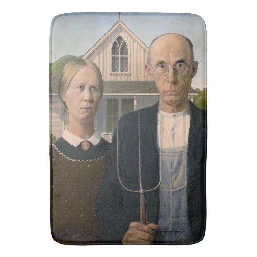 American Gothic：カントリーライフ貧しい農村農家 バスマット (正面縦)