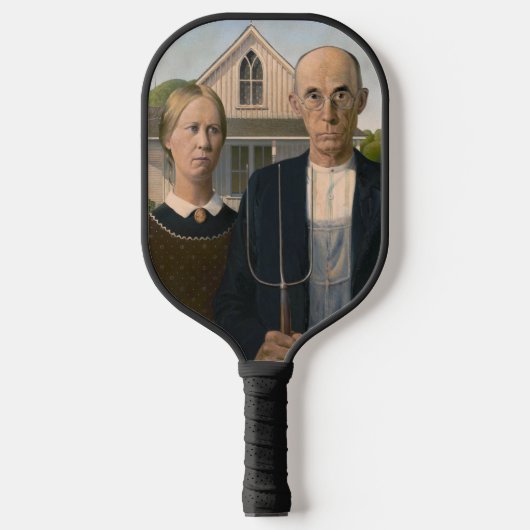 American Gothic：カントリーライフ貧しい農村農家 ピックルボールラケット (正面)