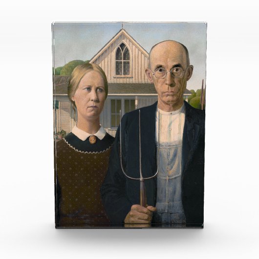 American Gothic：カントリーライフ貧しい農村農家 フォトブロック (正面)