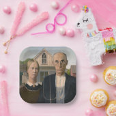 American Gothic：カントリーライフ貧しい農村農家 ペーパープレート (パーティー)