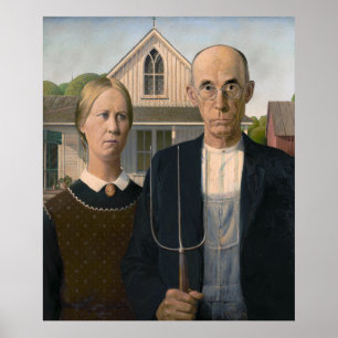 American Gothic:カントリーライフ貧しい農村農家 ポスター
