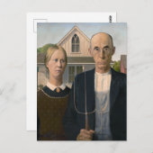 American Gothic：カントリーライフ貧しい農村農家 ポストカード (正面/裏面)