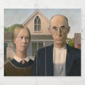 American Gothic：カントリーライフ貧しい農村農家 リキュールボトルラベル (シングルラベル)