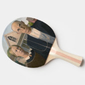 American Gothic：カントリーライフ貧しい農村農家 卓球ラケット (横)
