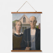 American Gothic：カントリーライフ貧しい農村農家 吊り下げ型タペストリー (正面)
