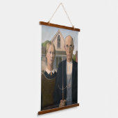 American Gothic：カントリーライフ貧しい農村農家 吊り下げ型タペストリー (傾斜あり)