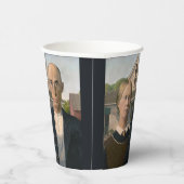 American Gothic：カントリーライフ貧しい農村農家 紙コップ (右)
