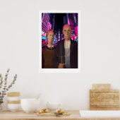 American Gothic Art Print Times Square Neon, US ポスター (キッチン)