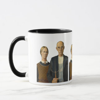 American Gothic couple マグカップ