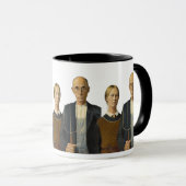 American Gothic couple  マグカップ (正面右)