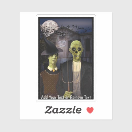 American Gothic Halloween Haunted House シール (シート)