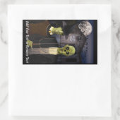 American Gothic Halloween Haunted House 長方形シール (バッグ)