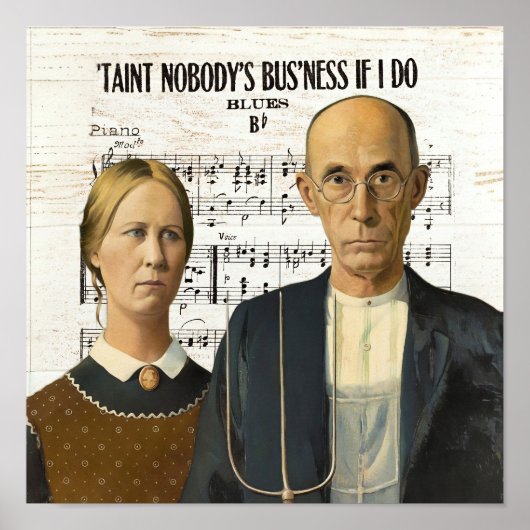 American Gothic poster humor ポスター (正面)