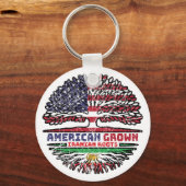 American Grown Iranian Roots – Lion and Sun キーホルダー (裏面)