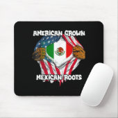 American Grown Mexican Roots Mexico Country Lover マウスパッド (マウス)