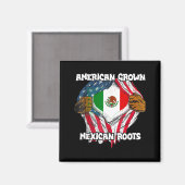 American Grown Mexican Roots Mexico Country Lover  マグネット (正面/裏面)