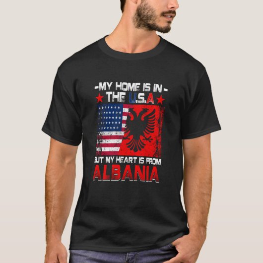 American Grown Patriot Albanian American from Alba Tシャツ (正面)