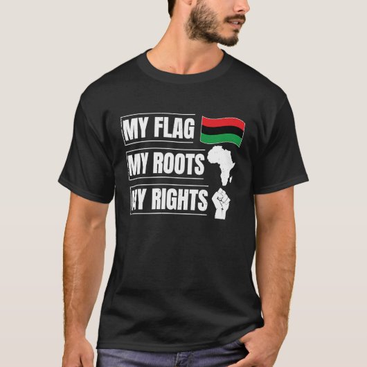 American Grown With African Roots Black History Mo Tシャツ (正面)