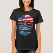 American Grown with Batswana Roots Botswana Tシャツ (正面)