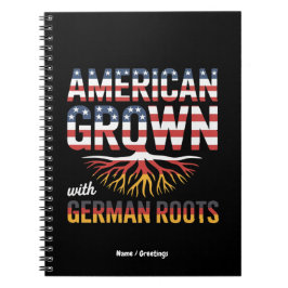 American Grown with German Roots Proud Gift ノートブック