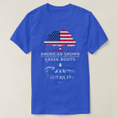 American Grown with Greek Roots  Greece Premium  Tシャツ (デザイン正面)