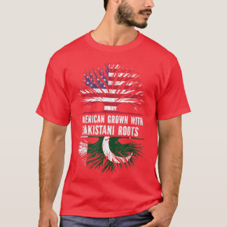 American Grown With Pakistani Roots Usa Flag Pakis Tシャツ
