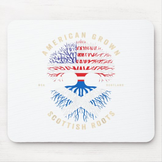 American Grown With Scottish Roots - Its My Dna Sc マウスパッド (正面)