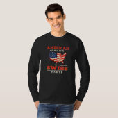 American Grown with Swiss Parts Patriotic Switzerl Tシャツ (正面フル)