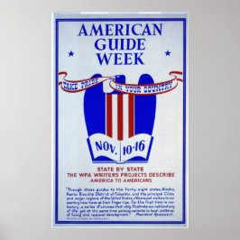 American Guide Week WPAライター ポスター